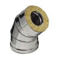 Сэндвич-колено Ø180х280х0,8*135° (AISI 430+оцинк.) (1)