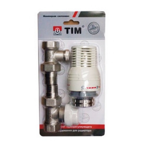 Термостатический комплект прямой Ø1/2 TIM, RVKD208.02