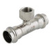 Тройник INOX-PRESS пресс/внутр. Ø35х1¼