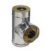 Сэндвич-тройник Ø115х200х0,5*90° (AISI 430+нерж.)