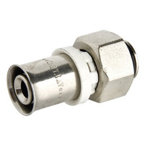 Соединитель коллекторный евроконус/пресс для м/п трубы Ø16х2,0x3/4 VALTEC (10/200)