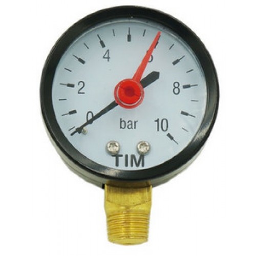 Манометр радиальный 10bar Ø1/4 TIM (50)